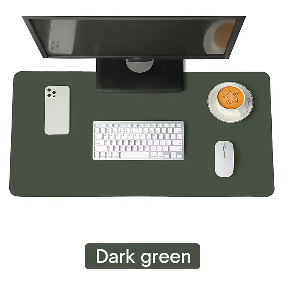 Thumbnail: Large PU Leather Desk Pad – Waterproof Office & Gaming Mouse Pad, Multi-Size Non