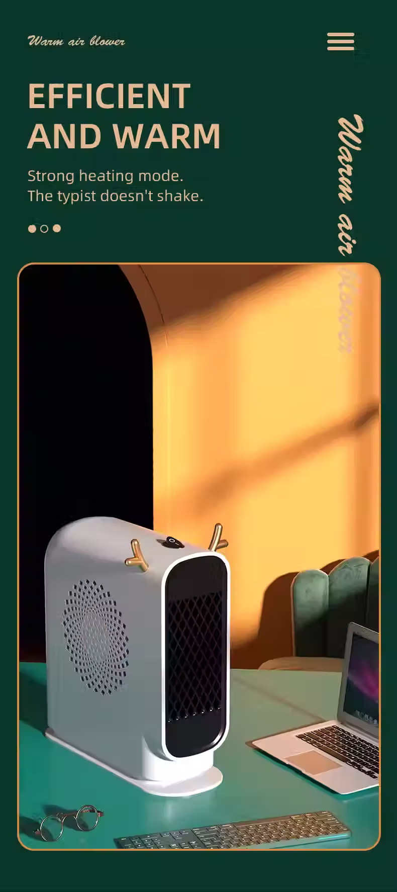 Thumbnail: Mini Portable Electric Heater – Fast Heating & Energy-Saving Design