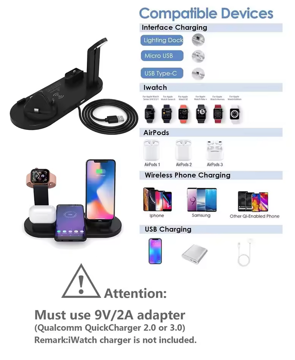Thumbnail: 7 in 1 Wireless Charger Stand