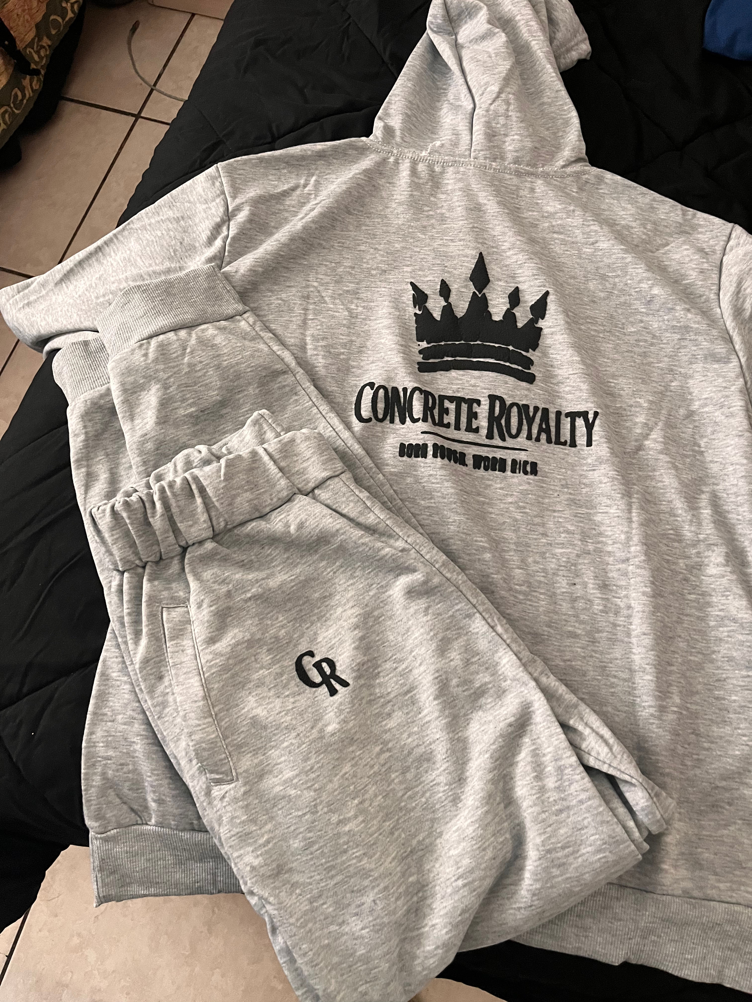 Concrete Royalty Spring sweat suit set