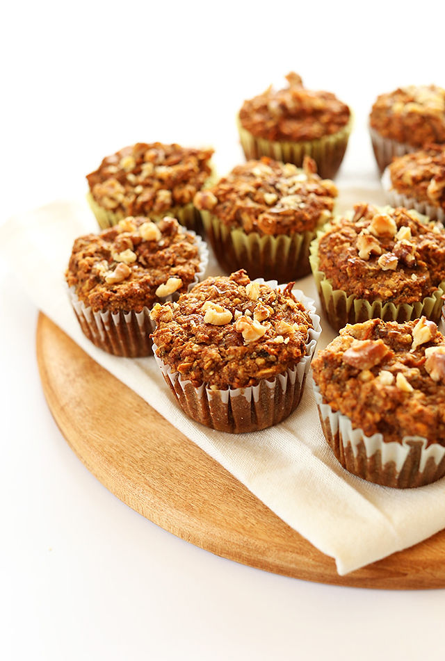 One Bowl Carrot Apple Muffins