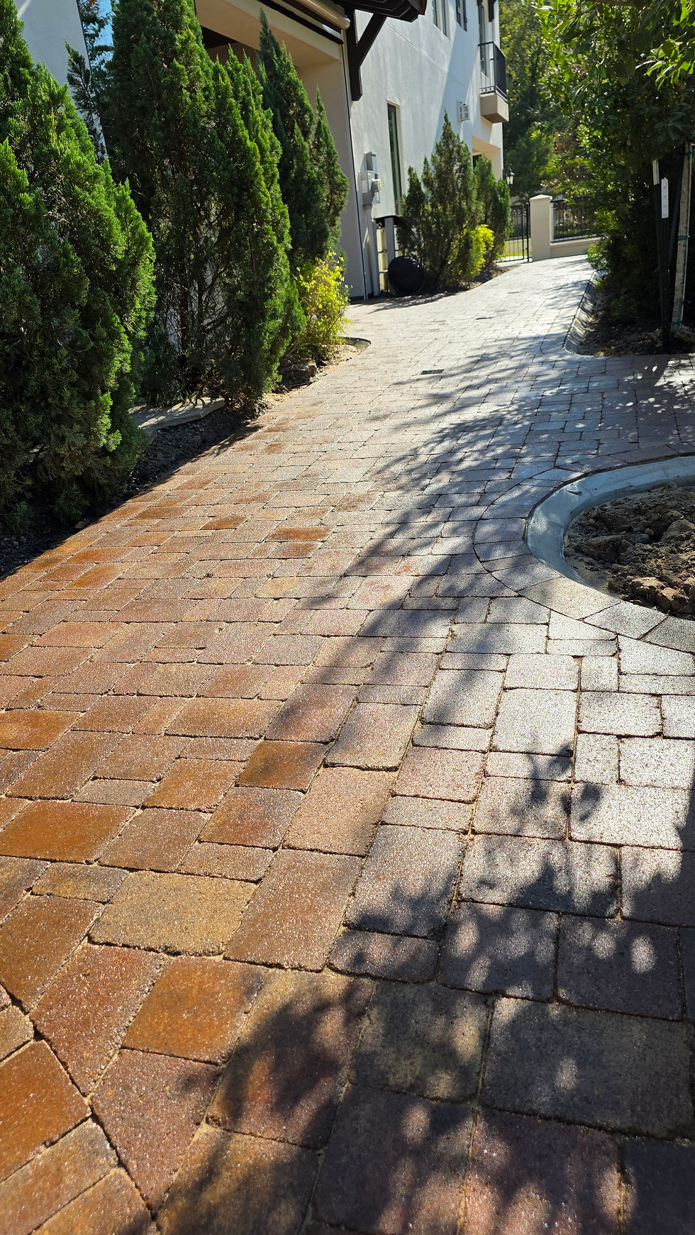 Sealed Dublin cobble walkway