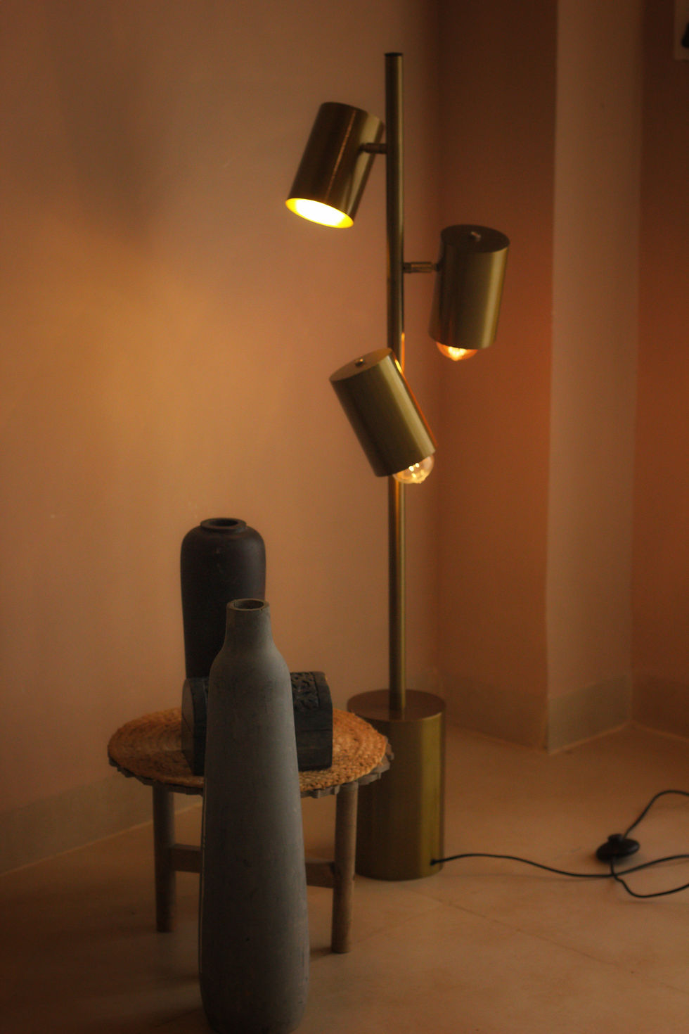 Thumbnail: The Triune Brass Floor Lamp
