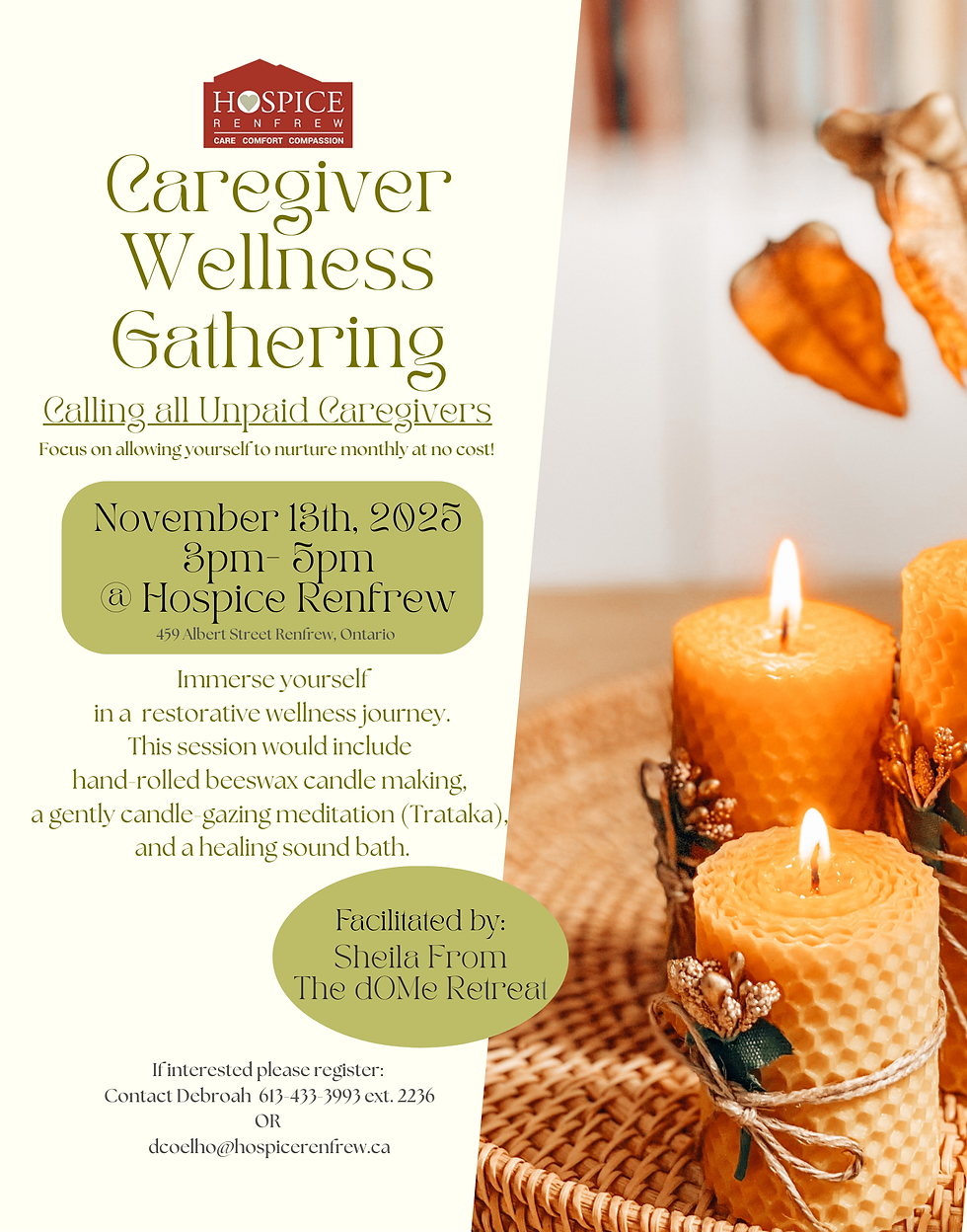 Hospice Renfrew Caregiver Wellness Gathering