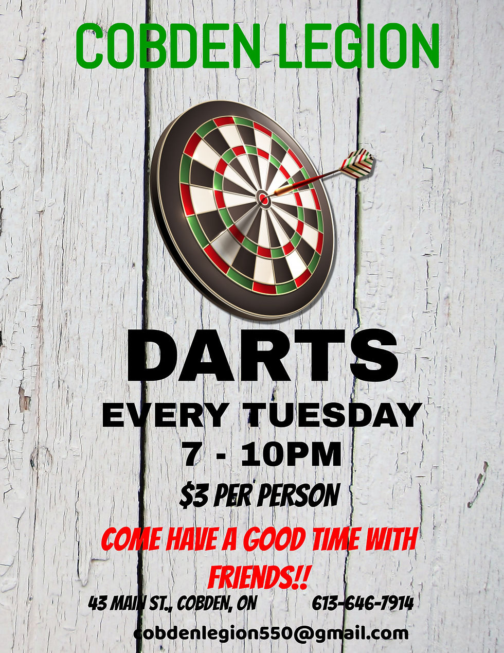 Cobden Legion Darts