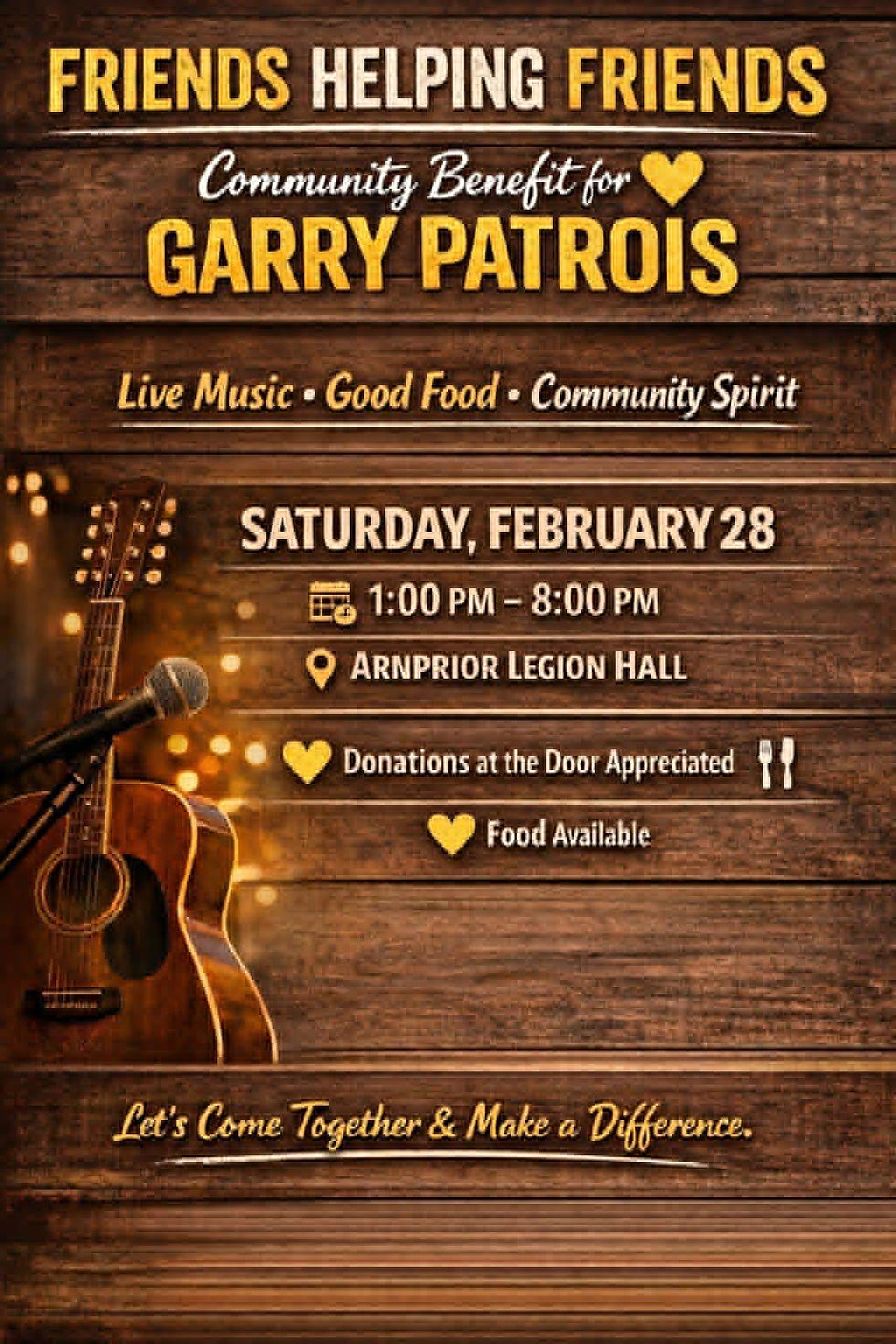 Community Benefit for Garry Patrois - Arnprior
