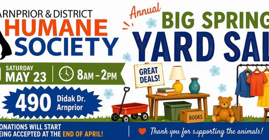 Arnprior & District Humane Society Annual Big Spring Yard