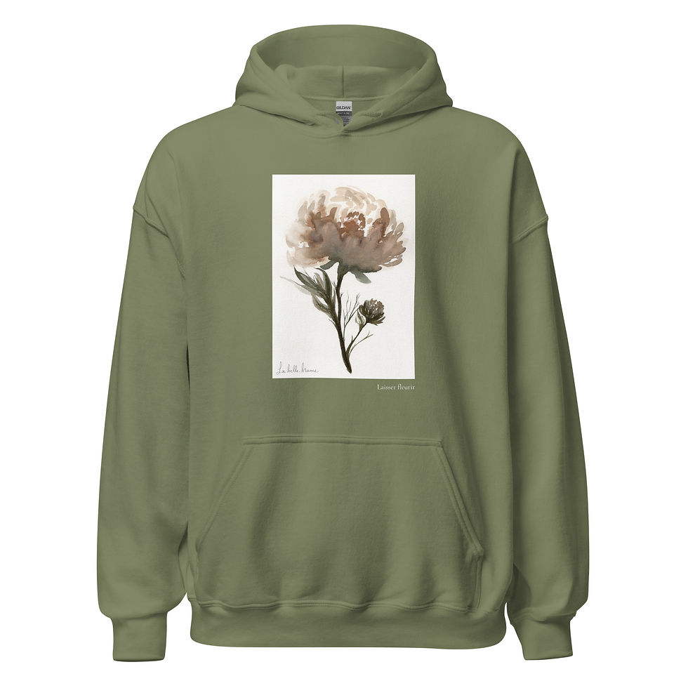 Miniature : Chandail à capuche doux – Laisser fleurir