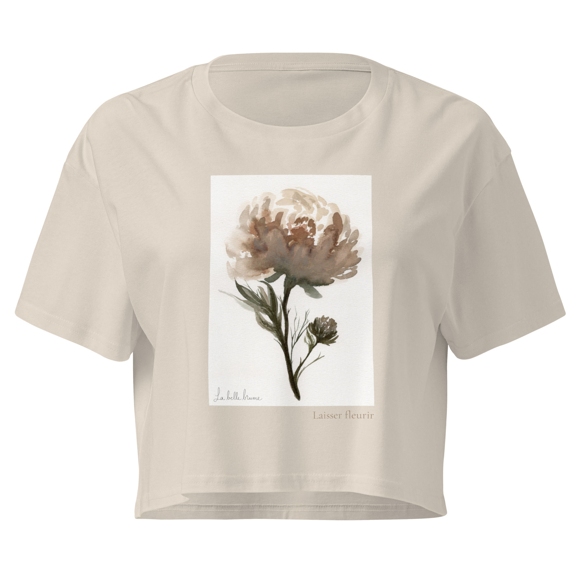T-shirt court -  Coupe crop (très court) - Laisser fleurir 