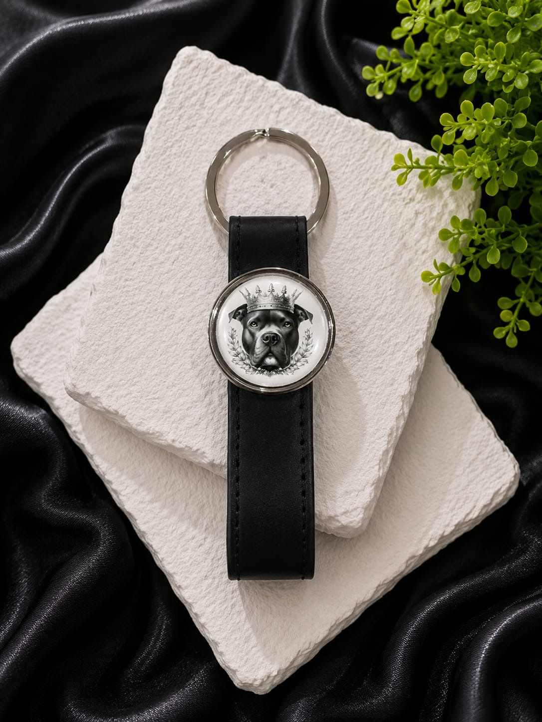 Lederband Schwarz