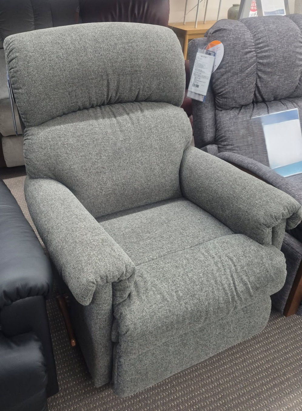 Eden Swivel Recliner in Fabric