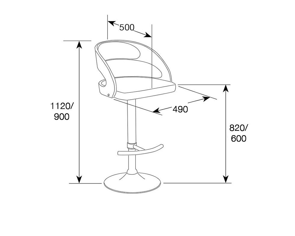 Thumbnail: Mars Adjustable Bar Stool