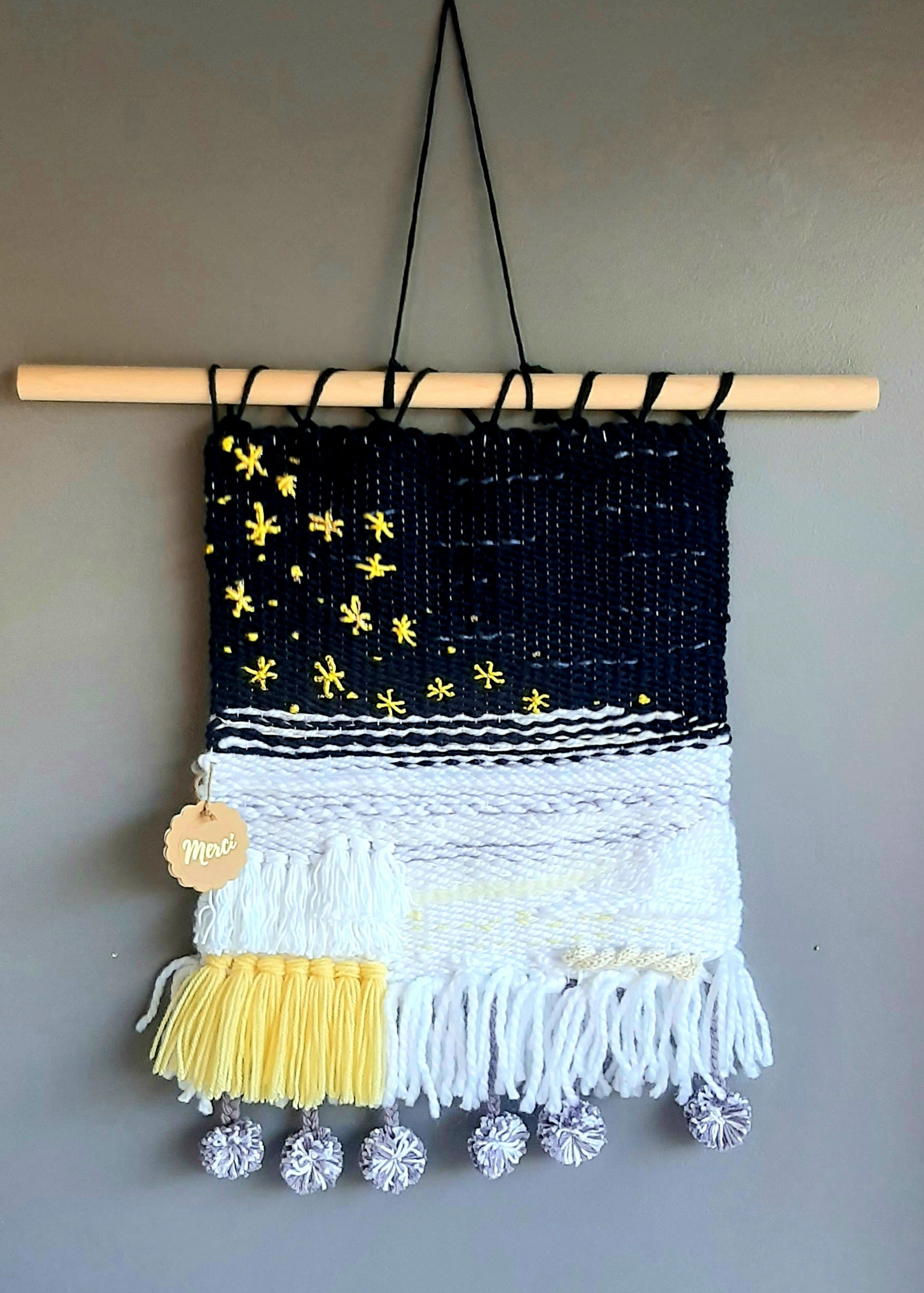 Tissage mural "Nuit étoilée"