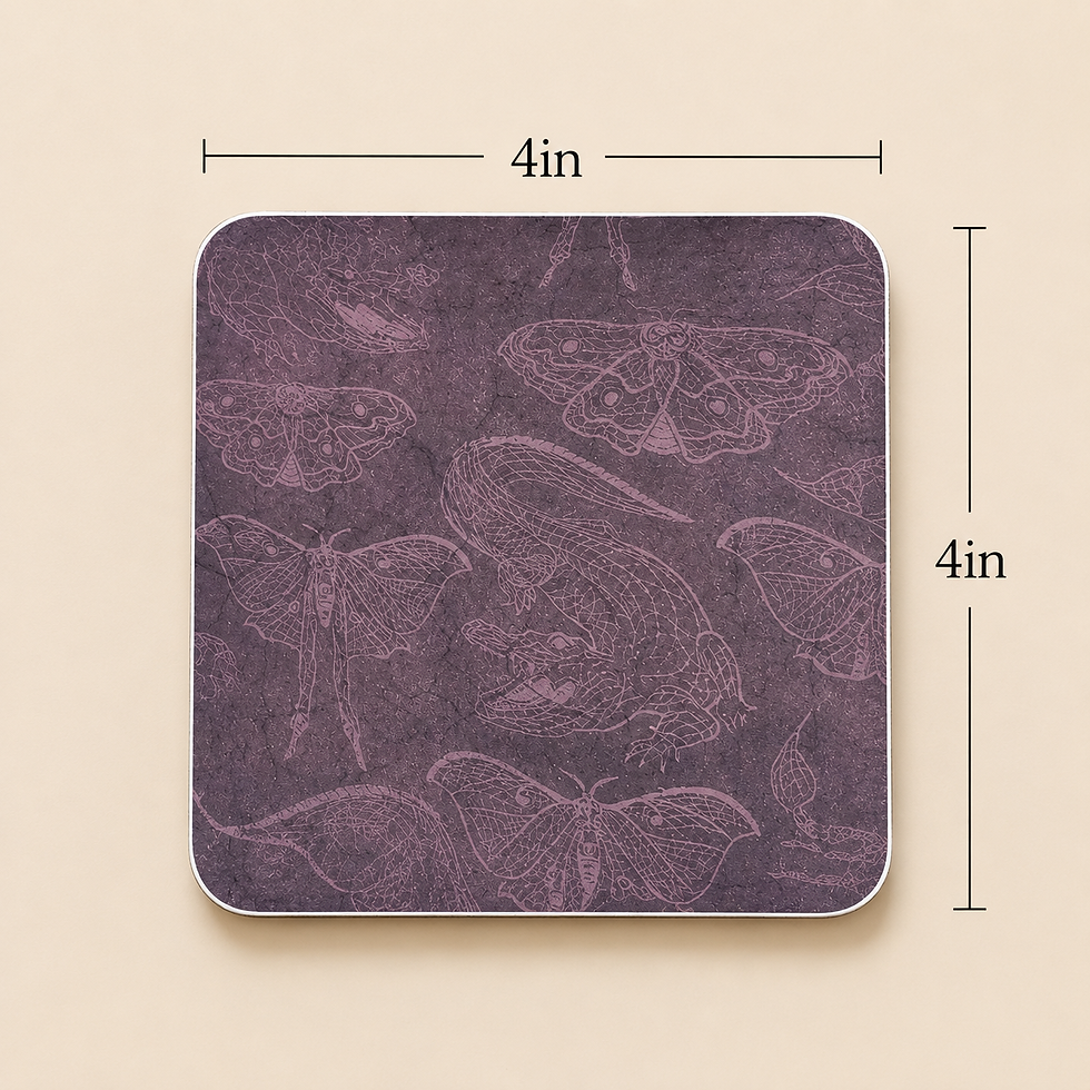 Thumbnail: Dark Academia Coaster Set of 4