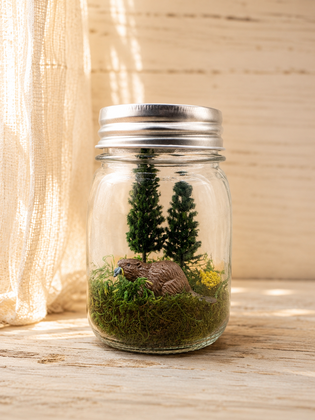 Beaver Terrarium Jar