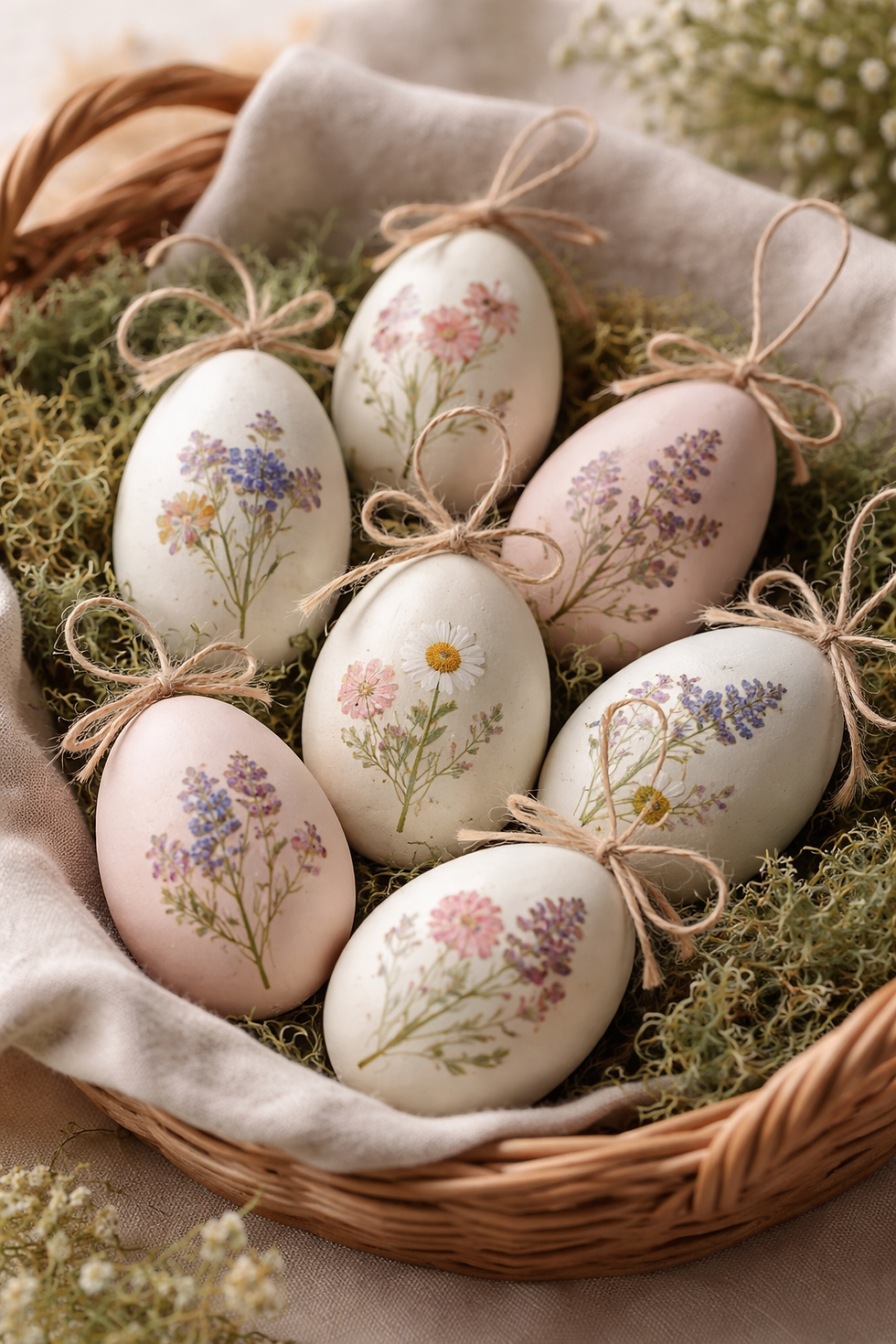 🌿 FROM THE STUDIO: DIY Pressed Flower Easter Eggs (That Look Way Too Expensive to Be Handmade)