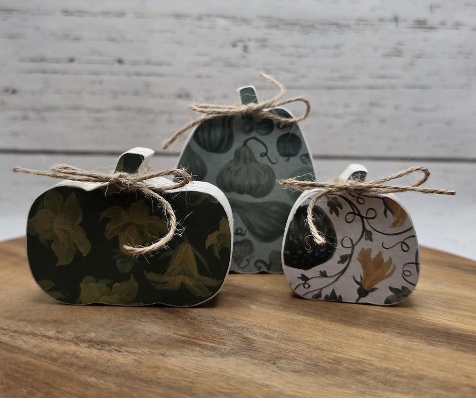 Thumbnail: Harvest Blooms Decoupage Pumpkins