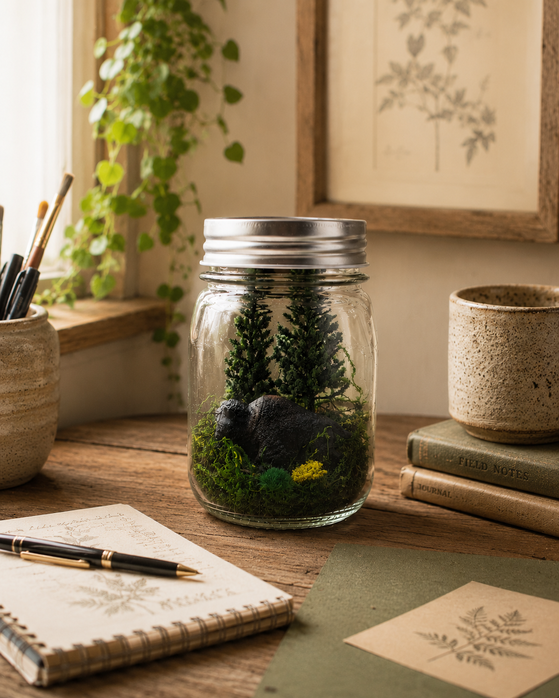 Bison Terrarium Jar