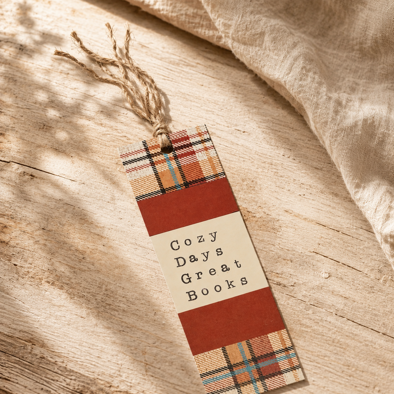Cozy Days Great Books Bookmark