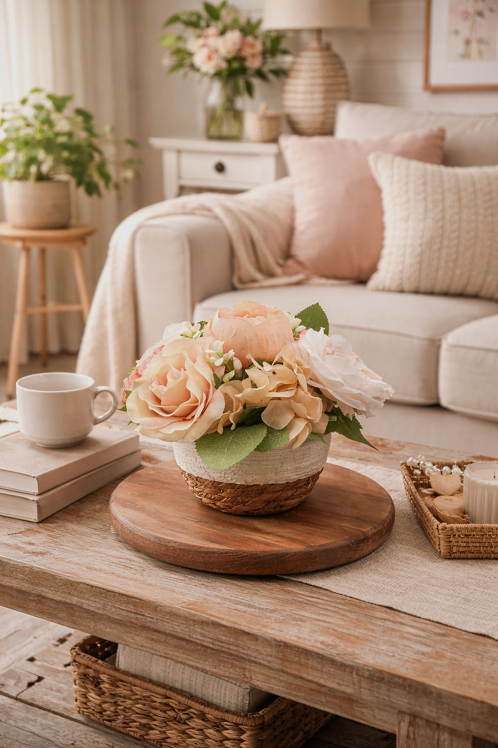 Thumbnail: Spring Cottagecore Floral Centerpiece