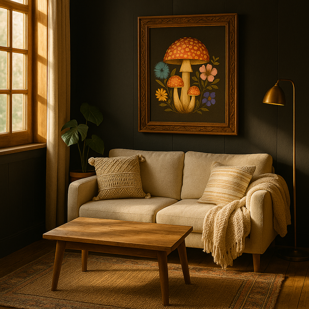 Mushrooms Digital Print