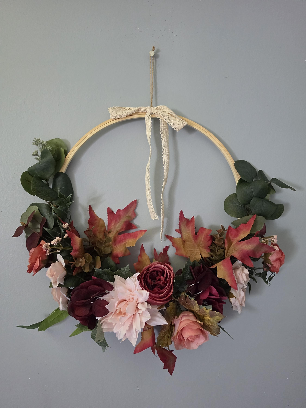 Thumbnail: Mulberry Manor Autumn Hoop Wreath