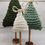 Thumbnail: Hand Knit Christmas Tree Set | Rustic Farmhouse Holiday Decor | Cozy Cottagecore
