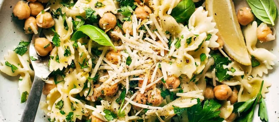 From the Cottage: Spring Lemon Herb Chickpea Pasta