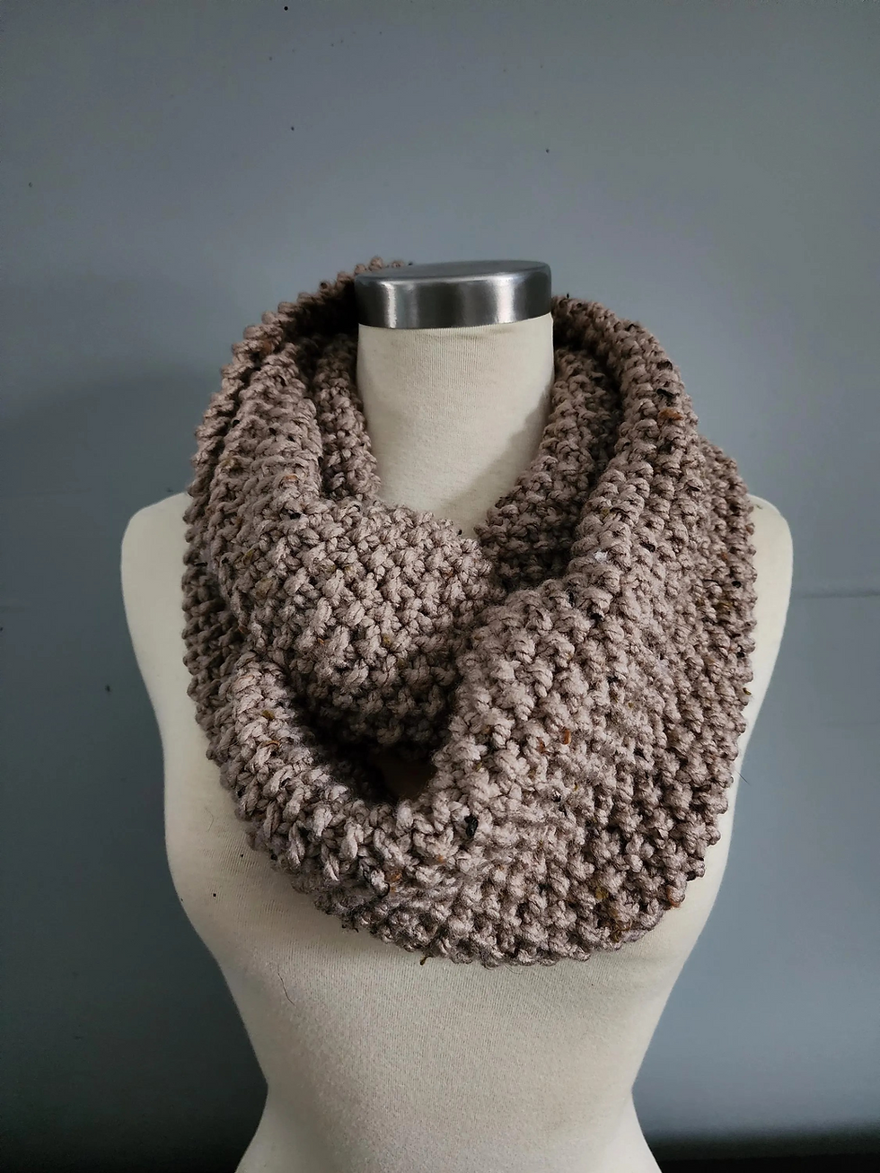 Thumbnail: Seed Stitch Infinity Scarf