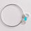 Thumbnail: Sterling Silver Bangles Bracelets with seaglass and charms