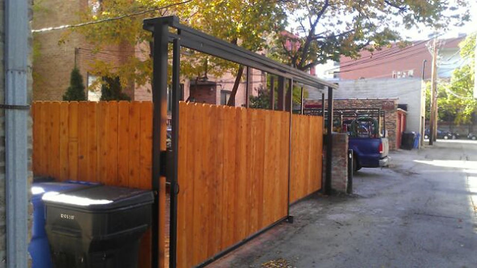 IC-Wood Sliding Gate-A