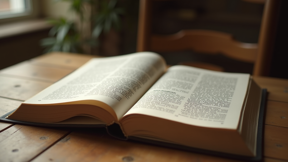Close-up view of a philosophical book on a wooden table