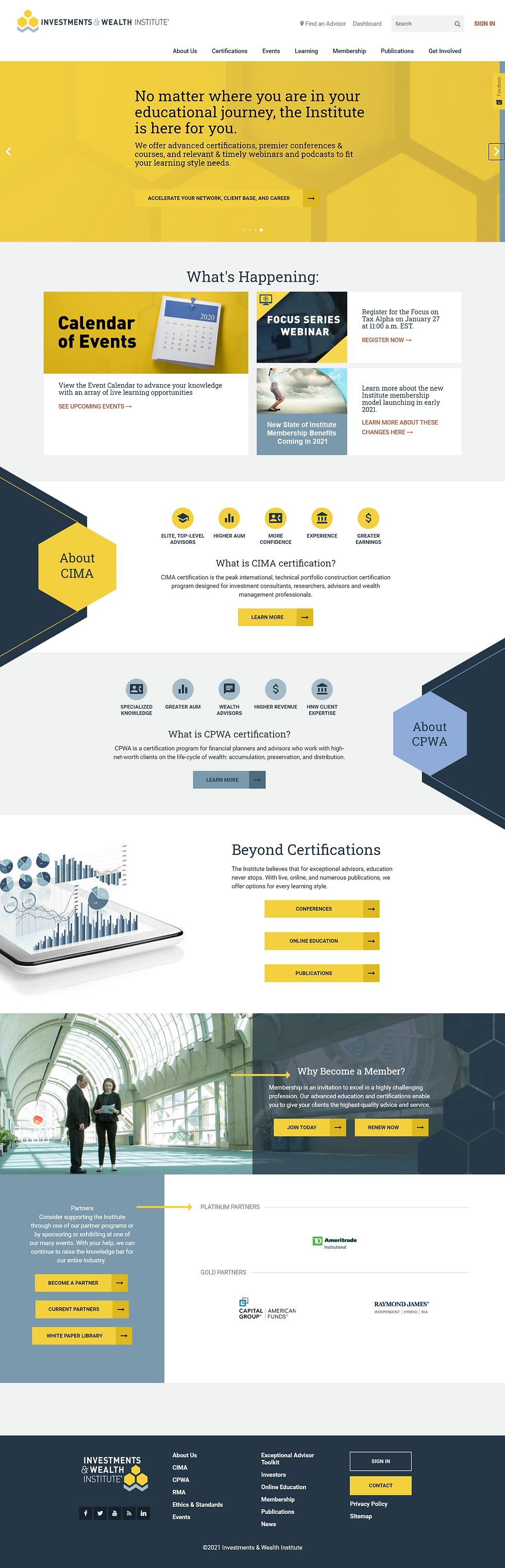 Investments and Wealth Institute - Home 2