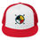 Thumbnail: Red and white hat with Native American design and arrows. Thinking Cap Co.