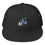 Thumbnail: Black cap with wizard graphic and USA flag design, Thinking Cap Co.