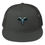 Thumbnail: Black ram head graphic on a black trucker hat. Thinking Cap Co.