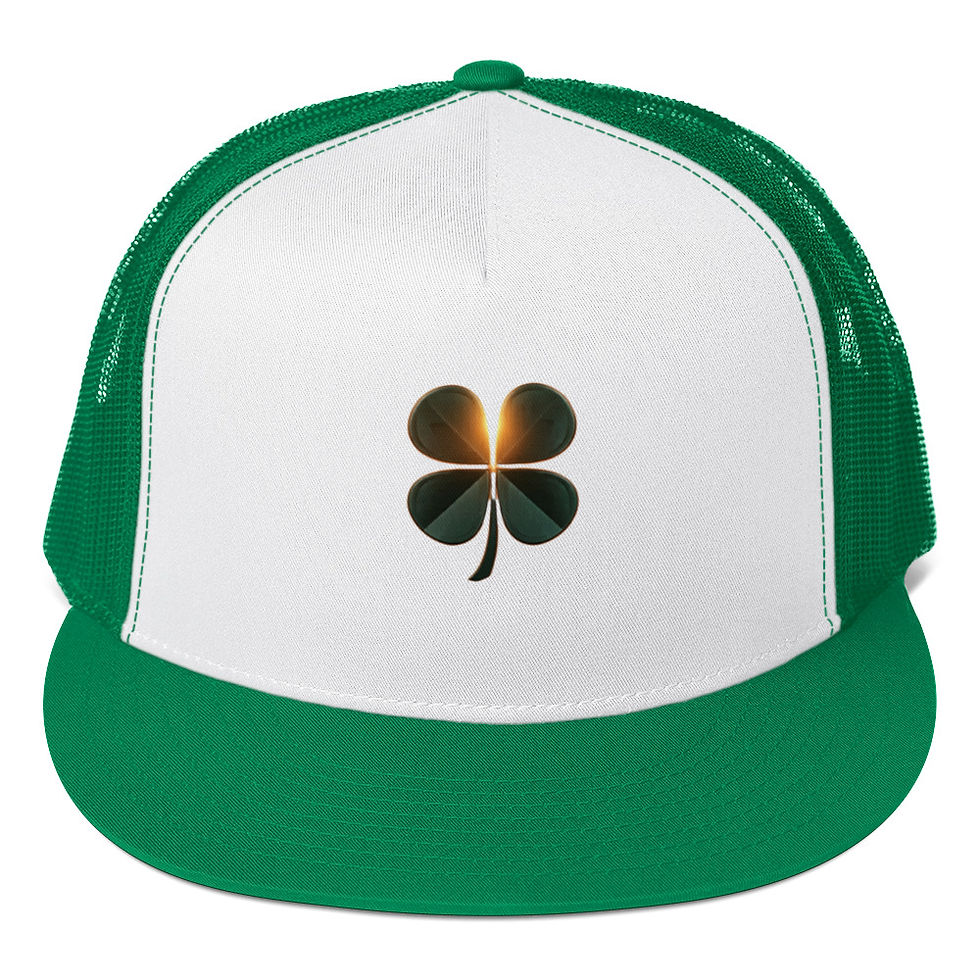 Thumbnail: Green and white cap with a Four Leaf Clover on the front.