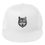 Thumbnail: White cap with Grey Wolf illustration, Thinking Cap Co logo on it.