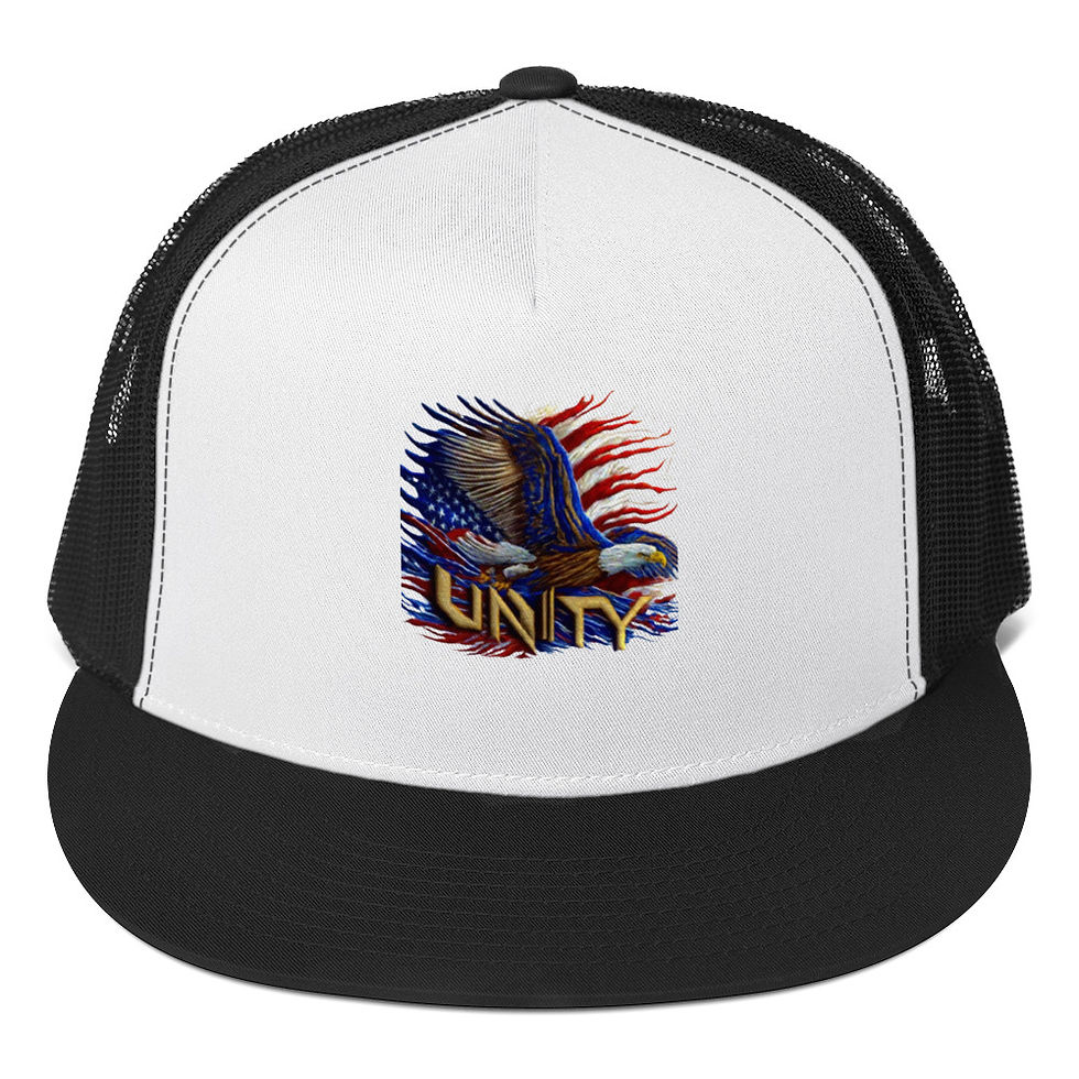 Thumbnail: Patriotic hat with eagle, American flag and UNITY, Thinking Cap Co.
