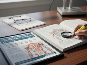 Close up of clinical research on pectoral release for posture, featured at Zen with Ben Austin massage studio.