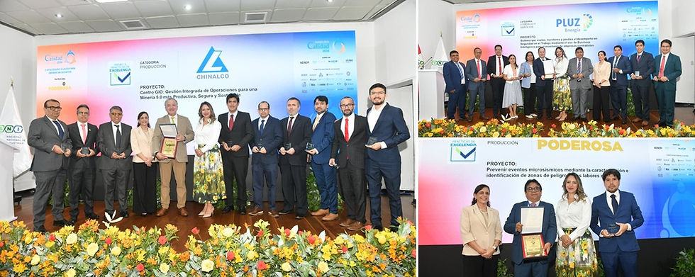 Compañía Minera Poderosa, Minera Chinalco Perú y Pluz Energía Perú: ganan el Premio a Prácticas de Excelencia en Semana de la Calidad 2026