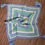 Thumbnail: Ombre Blue Green Purple Tassel Squares Receiving Blanket