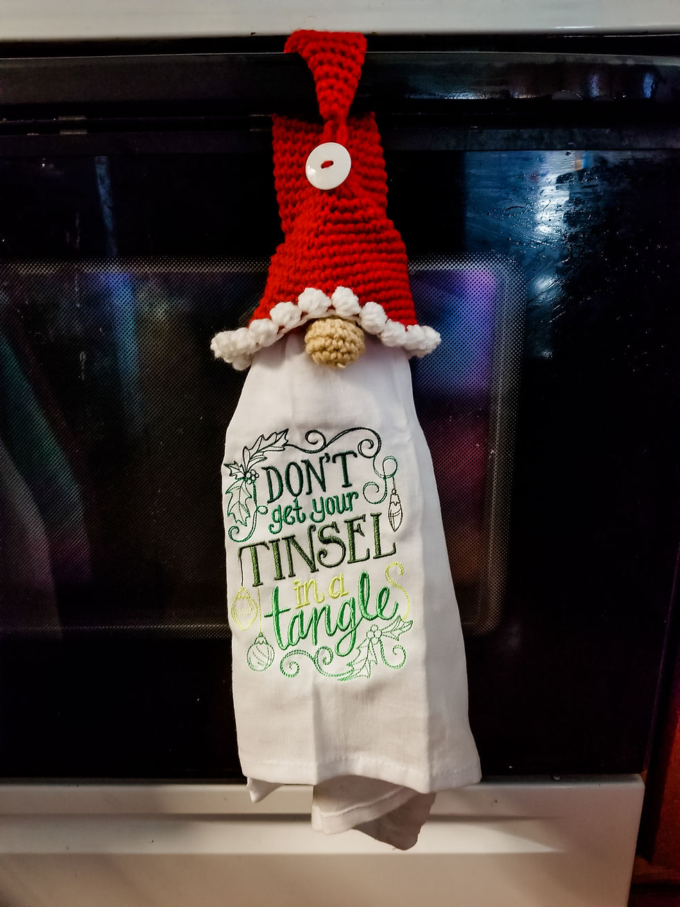 Thumbnail: Gnome Towel Topper - Optional Holiday Dish Towel Add On
