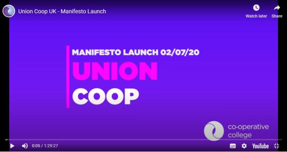 Union Coop UK - Manifesto Launch