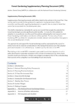 Forest Gardening Supplementary Planning Document