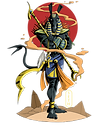 Dessin du dieu égyptien Seth