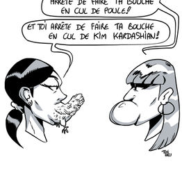 Dessin avec pour thème "Les expressions étranges"