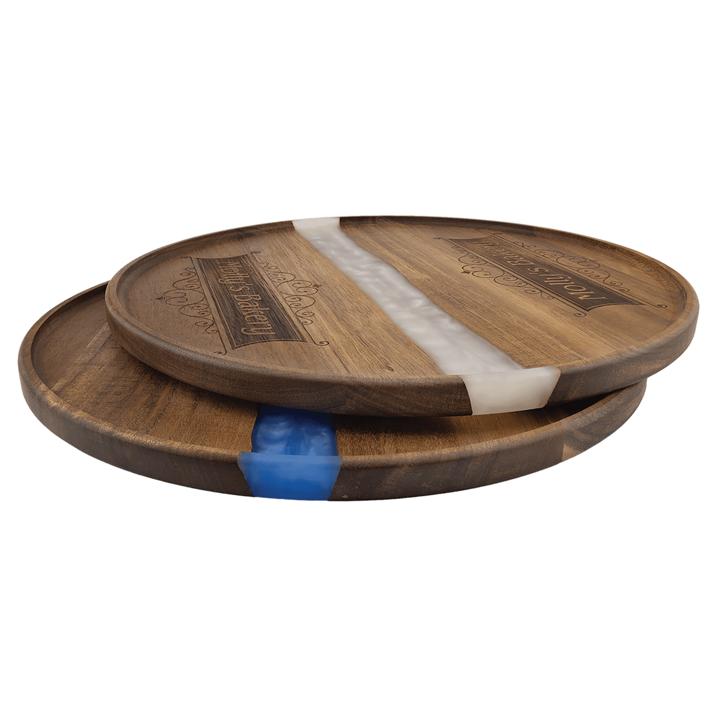 The River & Root Custom Engraved Acacia Tray