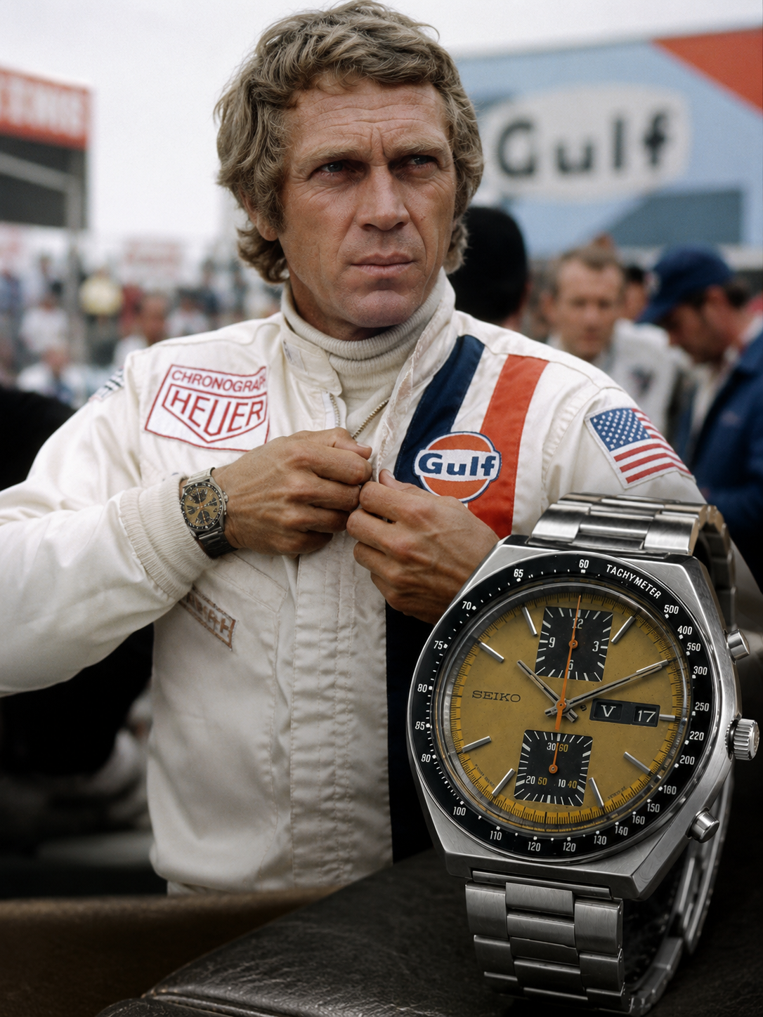 Vintage 1975 Seiko 6138-0030 Kakume Speed-Timer Chronograph