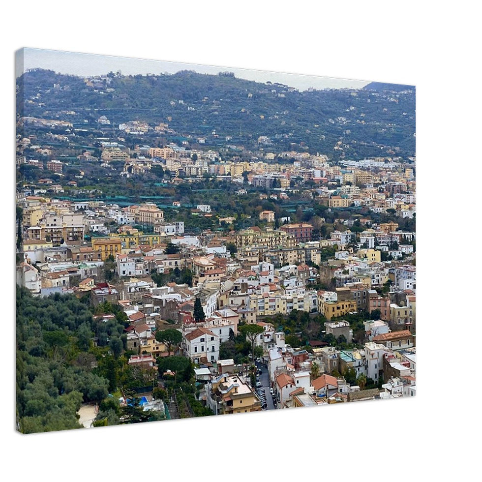 Amalfi Coast town on Canvas